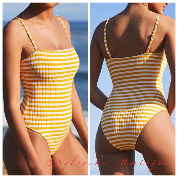 🔥 LA Hearts Ibiza Bardot One Piece Swimsuit. NWT - Picture 2 of 8